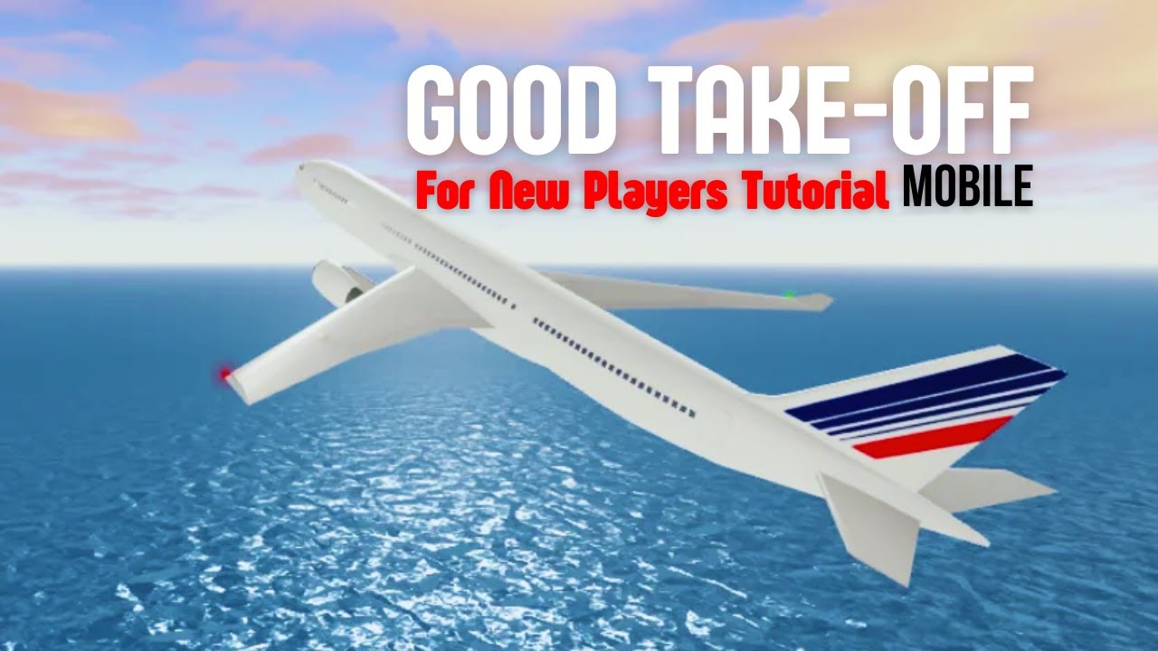 A small aircraft climbing away from a low-poly airport in the mobile version of Pilot Training Flight Simulator