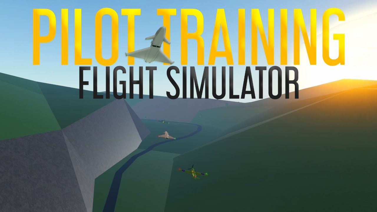 Aircraft flying over a low-poly landscape in Pilot Training Flight Simulator